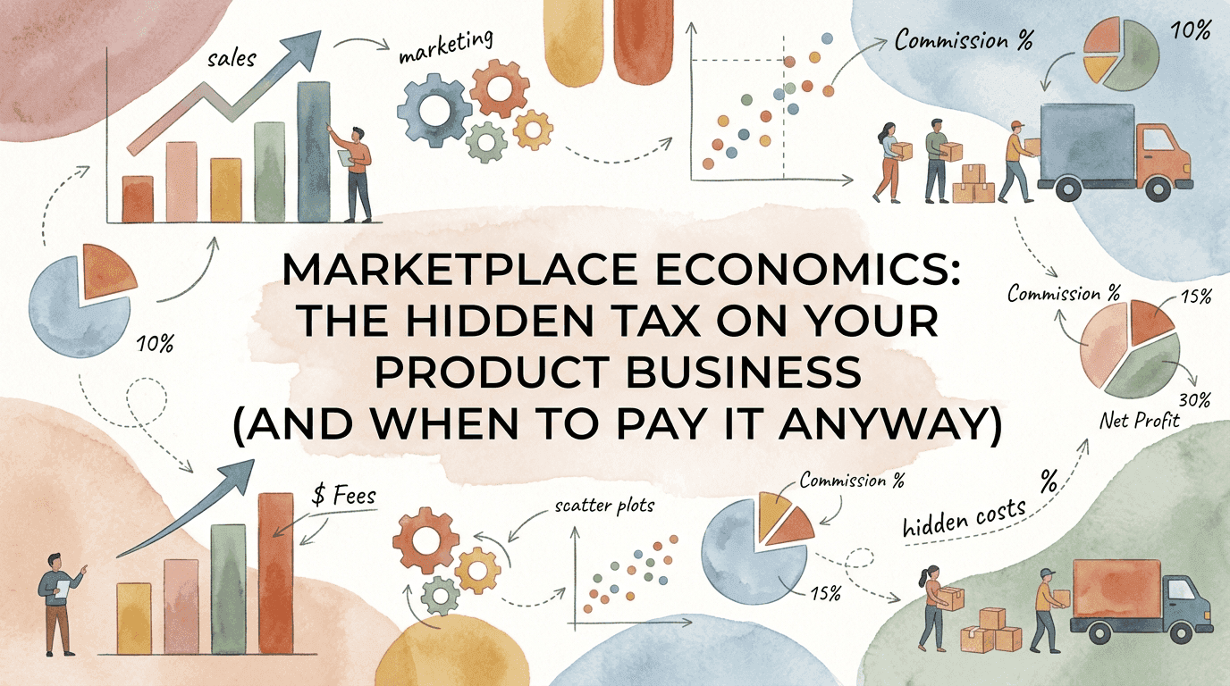 Marketplace Economics: The Hidden Tax on Your Product Business (And When to Pay It Anyway)