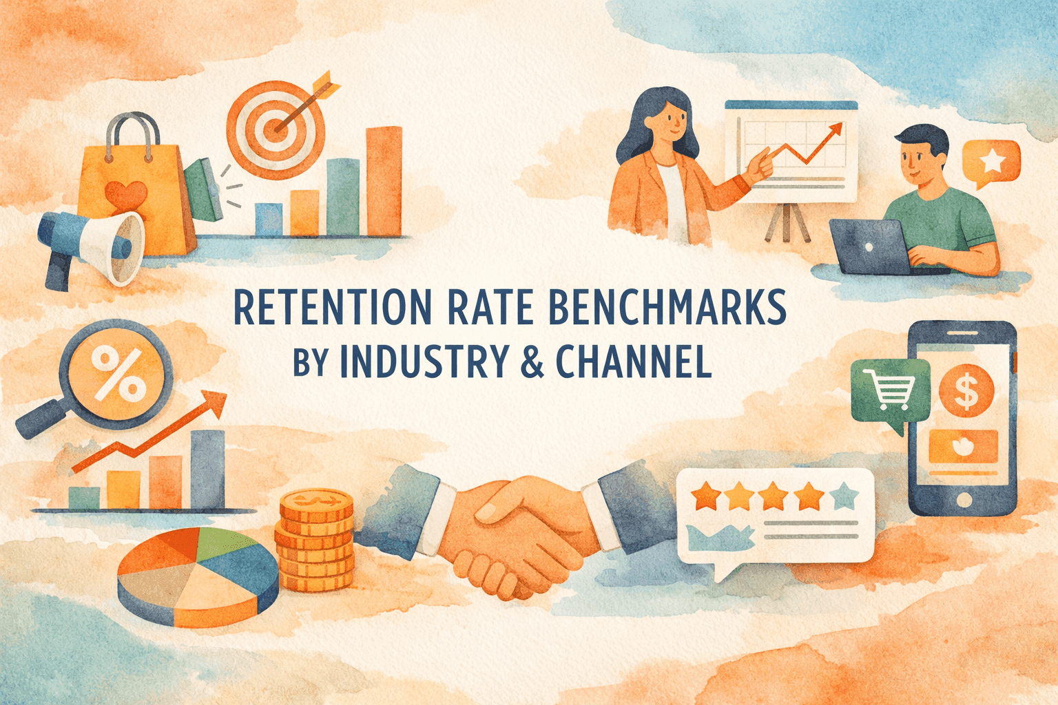 Retention Rate Benchmarks by Industry & Channel