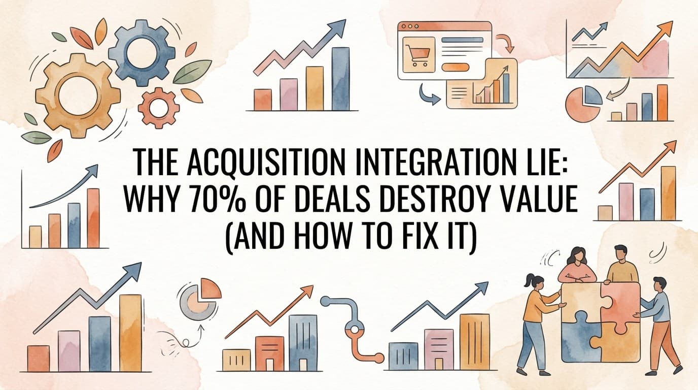 The Acquisition Integration Lie: Why 70% of Deals Destroy Value (And How to Fix It)
