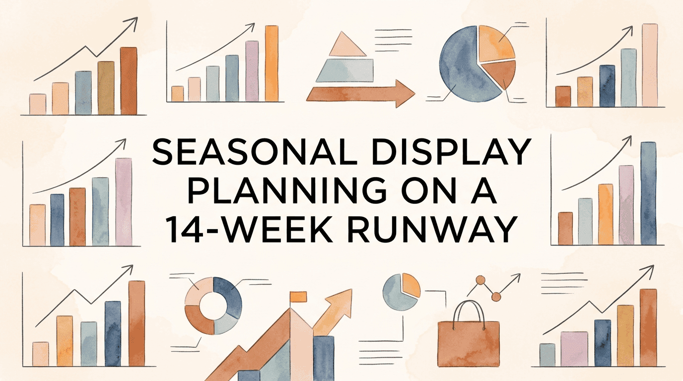 Seasonal Display Planning on a 14-Week Runway