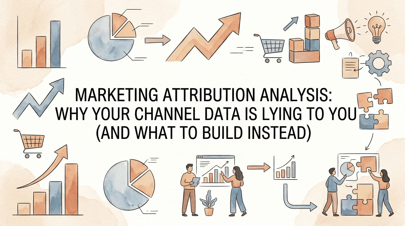 Marketing Attribution Analysis: Why Your Channel Data Is Lying to You (And What to Build Instead)