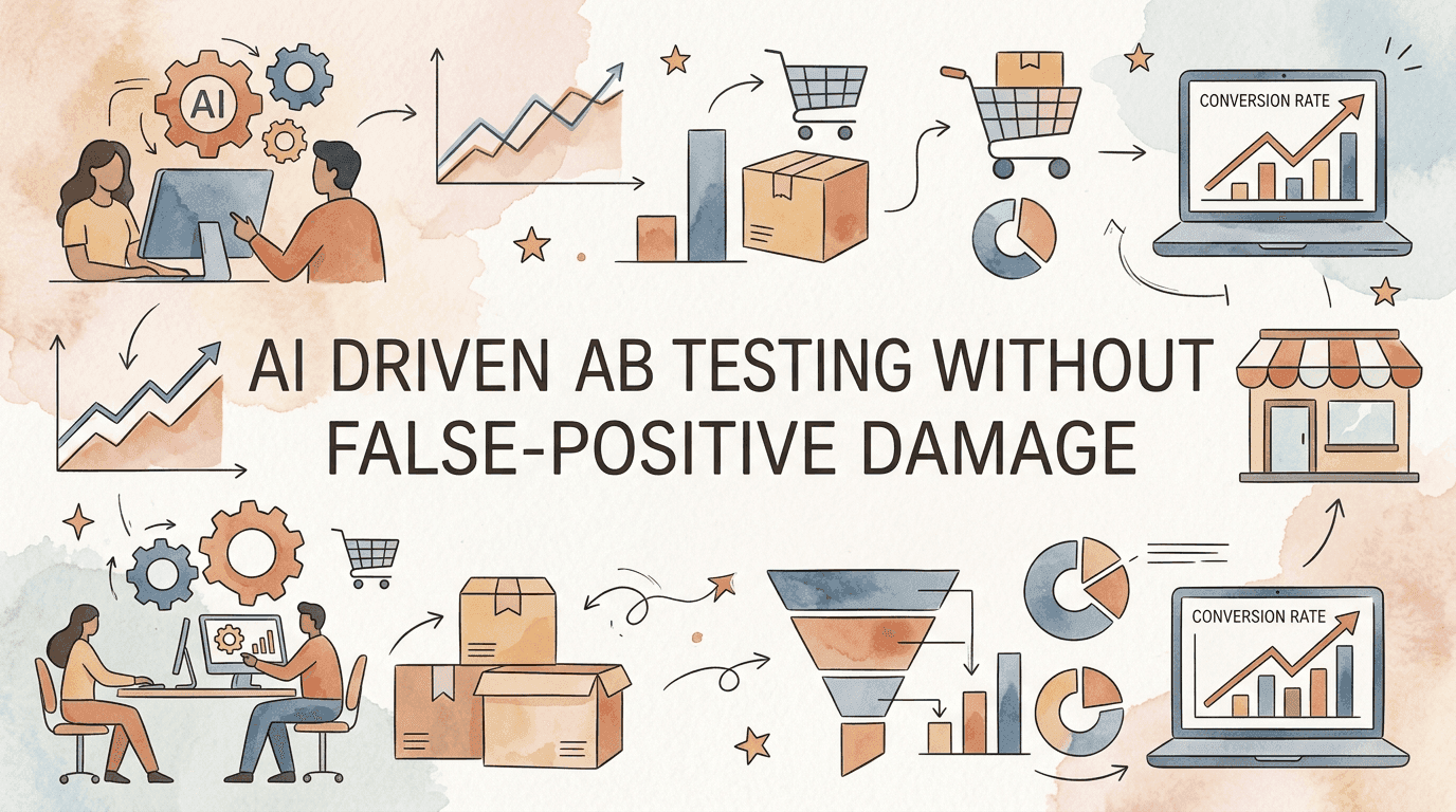 AI Driven AB Testing Without False-Positive Damage