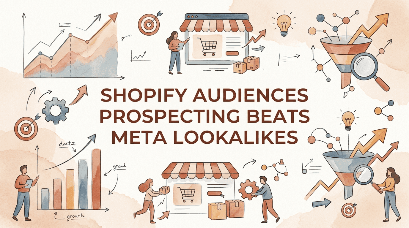 Shopify Audiences Prospecting Beats Meta Lookalikes