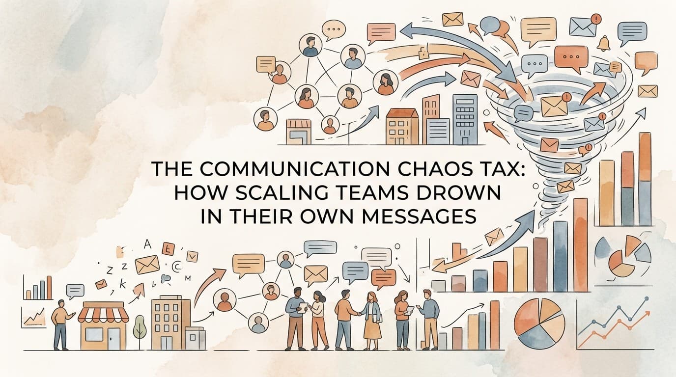 The Communication Chaos Tax: How Scaling Teams Drown in Their Own Messages
