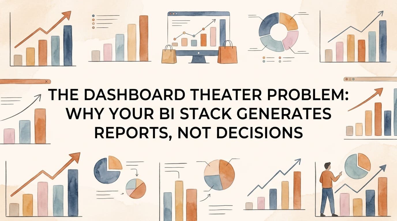 The Dashboard Theater Problem: Why Your BI Stack Generates Reports, Not Decisions
